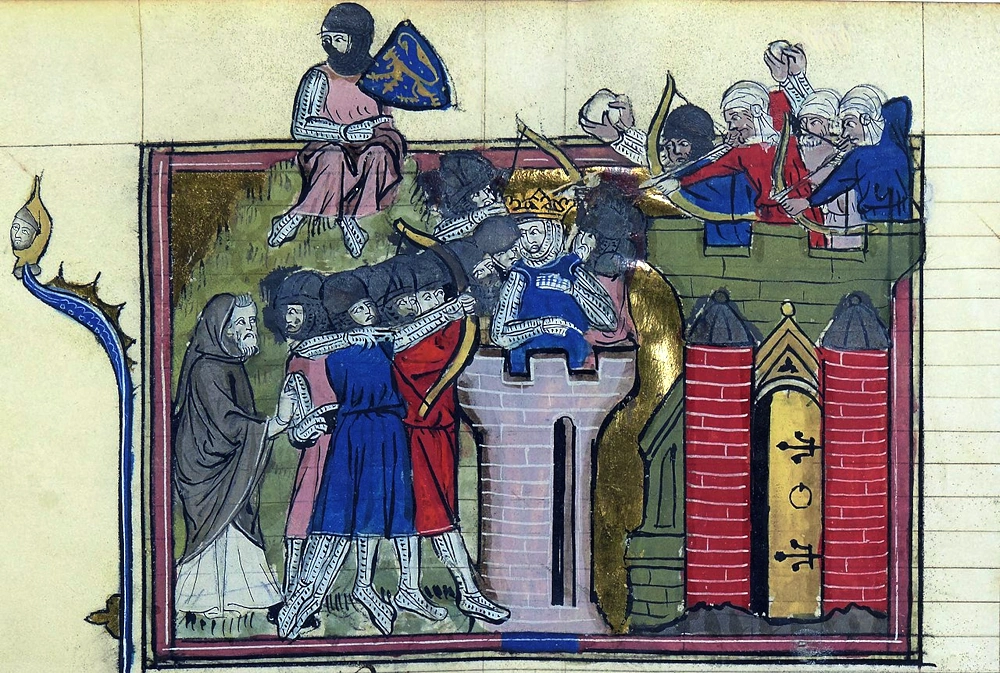Godefroy de Bouillon dans sa tour de siège